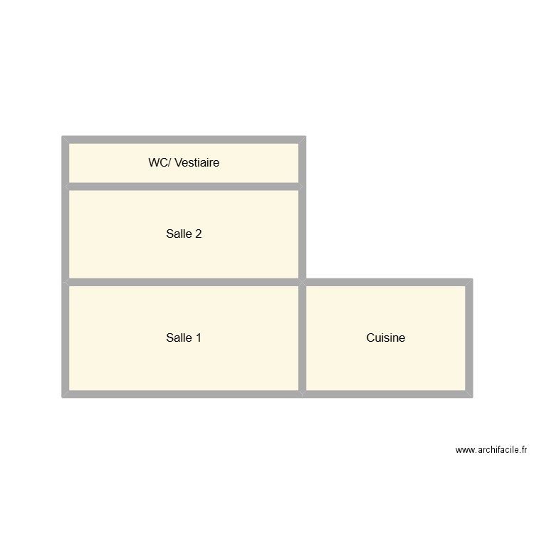 2501 TALAGAS. Plan de 4 pièces et 17 m2