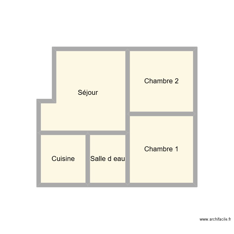 2511 SALAUN JEANNE. Plan de 5 pièces et 12 m2