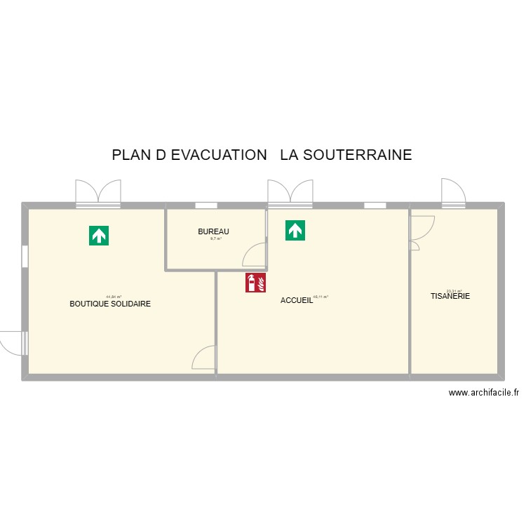 23 LA SOUTERRAINE. Plan de 4 pièces et 124 m2