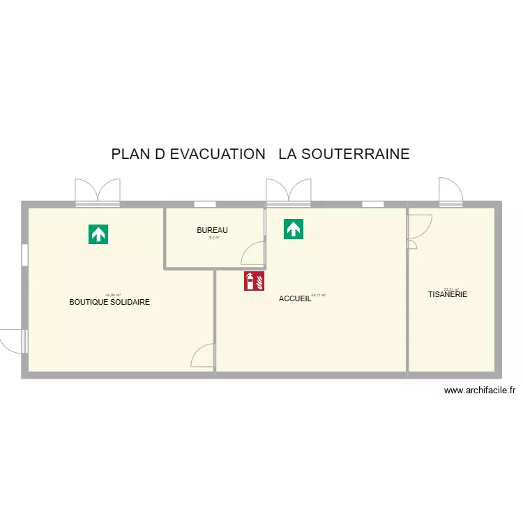 23 LA SOUTERRAINE. Plan de 