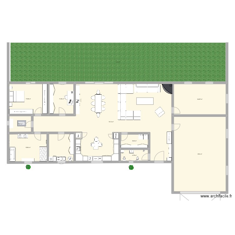 my sweat home. Plan de 9 pièces et 268 m2