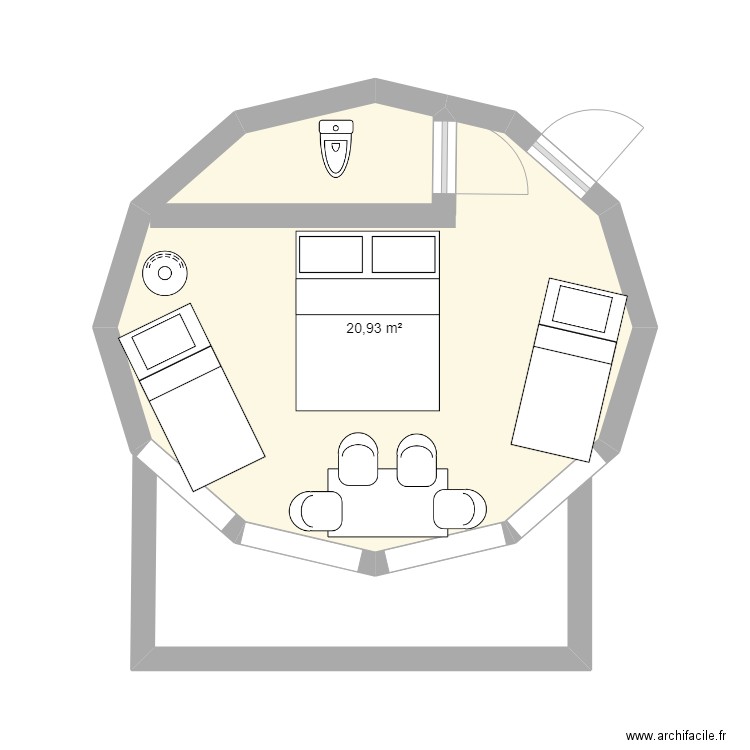 dome geodesique . Plan de 0 pièce et 0 m2