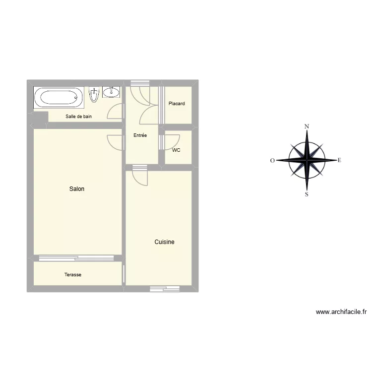 52071. Plan de 8  et 32 m²