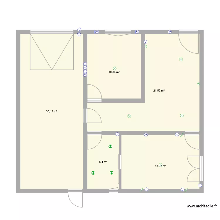 RDC Maison ElB. Plan de 5 et 81 m² RDC Maison ElB. Plan de 5 et 81 m²