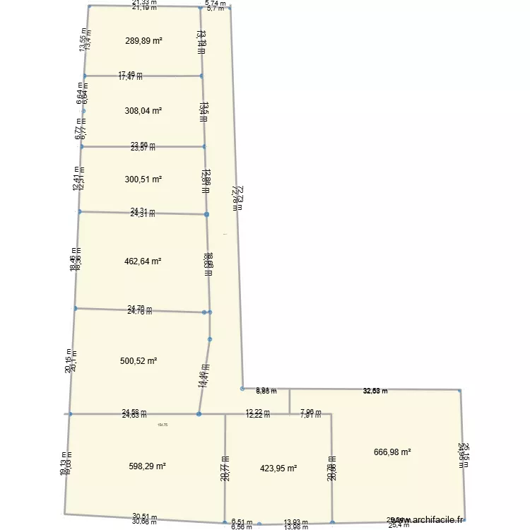 PLAN MASSE TRINITY. Plan de 9  et 4057 m²