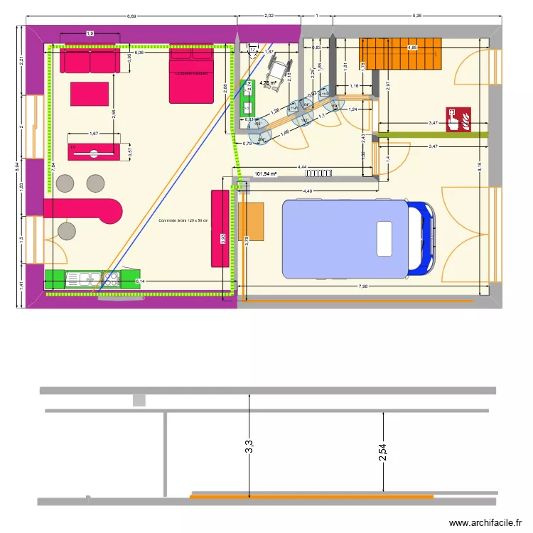 michel. Plan de 3 et 108 m² michel. Plan de 3 et 108 m²