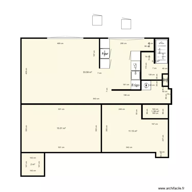 gambetta rdc t3MODIF. Plan de 0 pièce et 0 m2