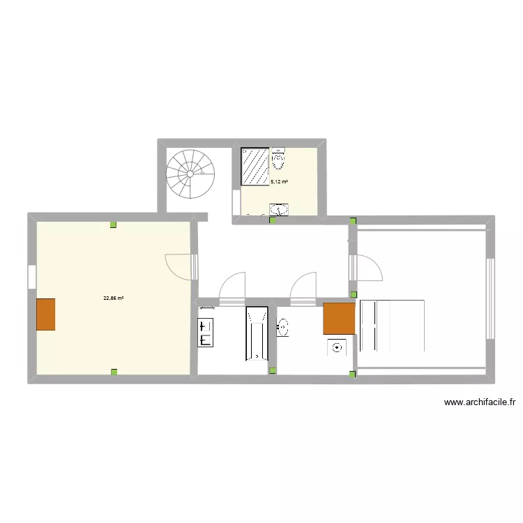 combles V9. Plan de 