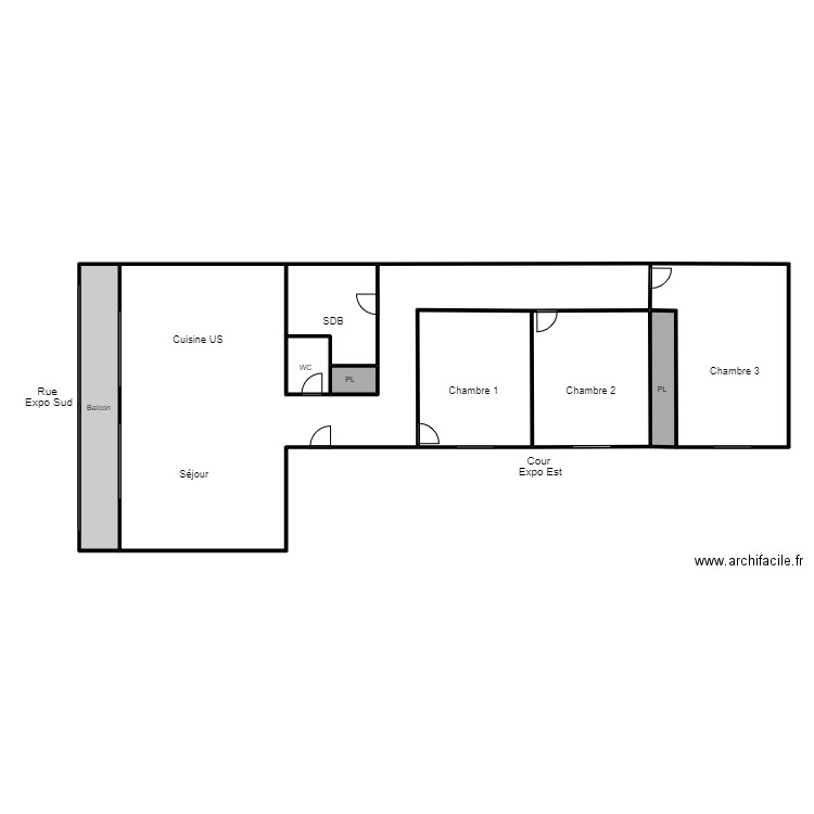 Plan TAQUET . Plan de 9 pièces et 232 m2