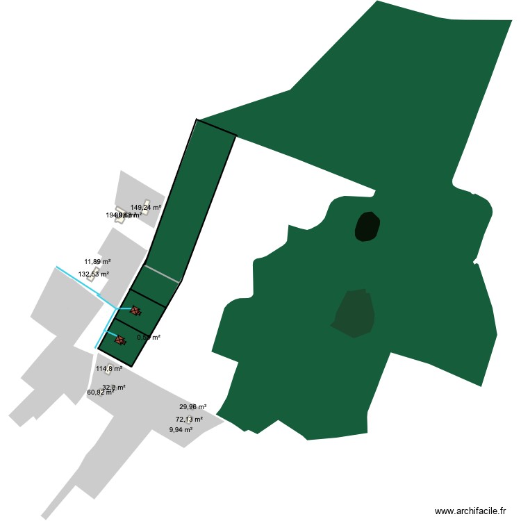 CU Rosay. Plan de 0 pièce et 0 m2