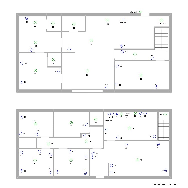 grenade. Plan de 18 pièces et 174 m2
