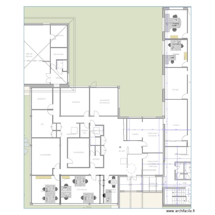 Bureau siège 2024. Plan de 0 pièce et 0 m2