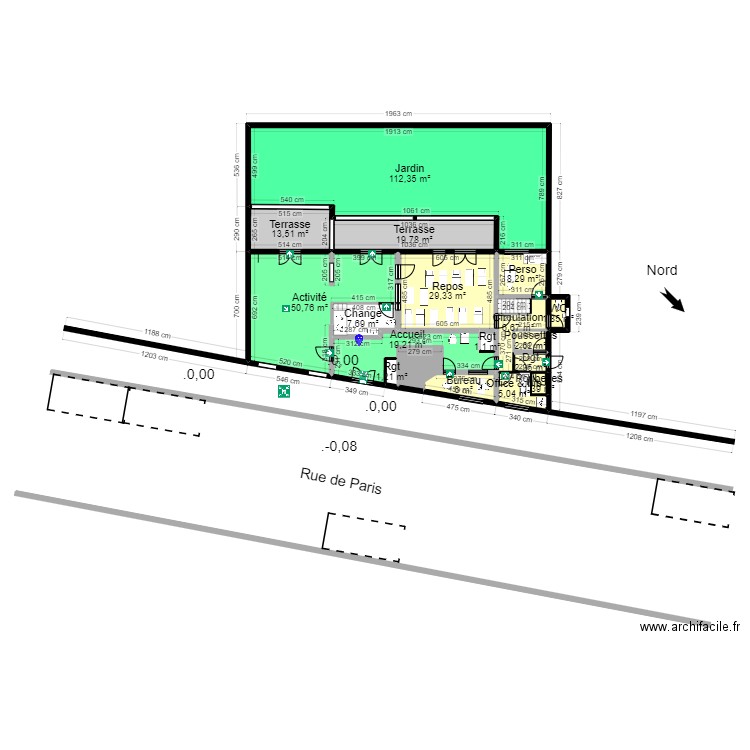 94B38P_projet 2 jordan evac. Plan de 21 pièces et 331 m2