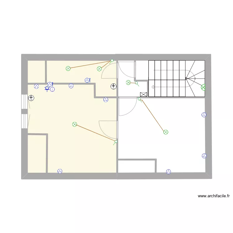 2eme &eacute;tage. Plan de 