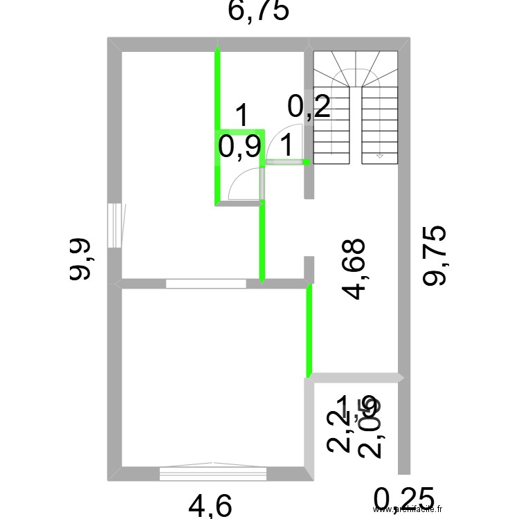 Delphine. Plan de 0 pièce et 0 m2