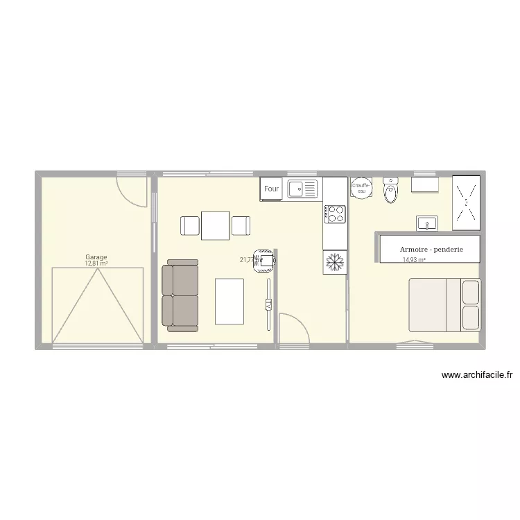 Premier maison 40m2. Plan de 3 et 50 m² Premier maison 40m2. Plan de 3 et 50 m²