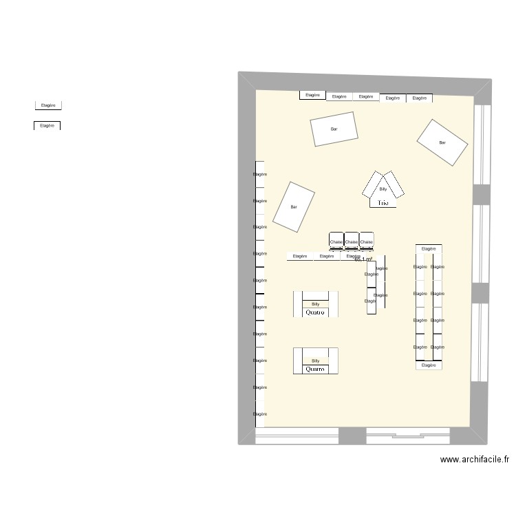 magasin fil bis. Plan de 0 pièce et 0 m2