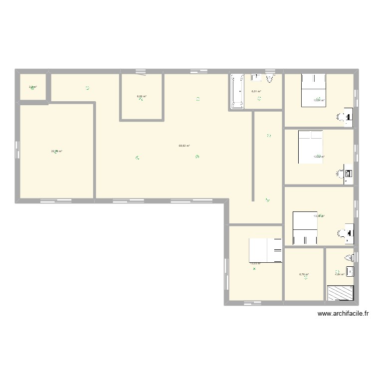 ALLEINS. Plan de 0 pièce et 0 m2