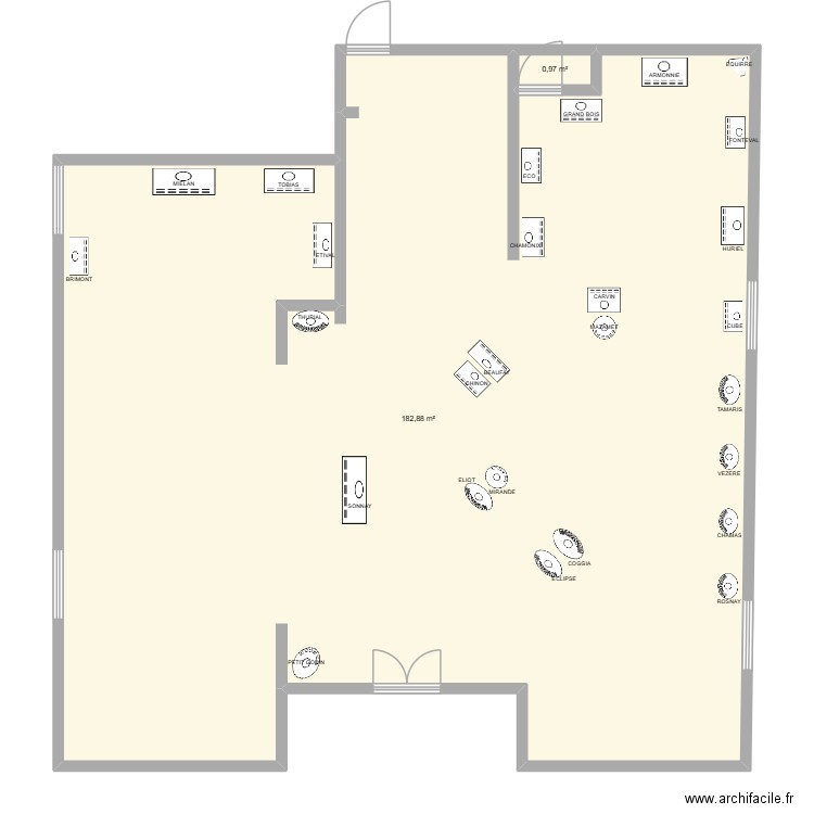 MONTPELLIER FINI. Plan de 2 pièces et 184 m2