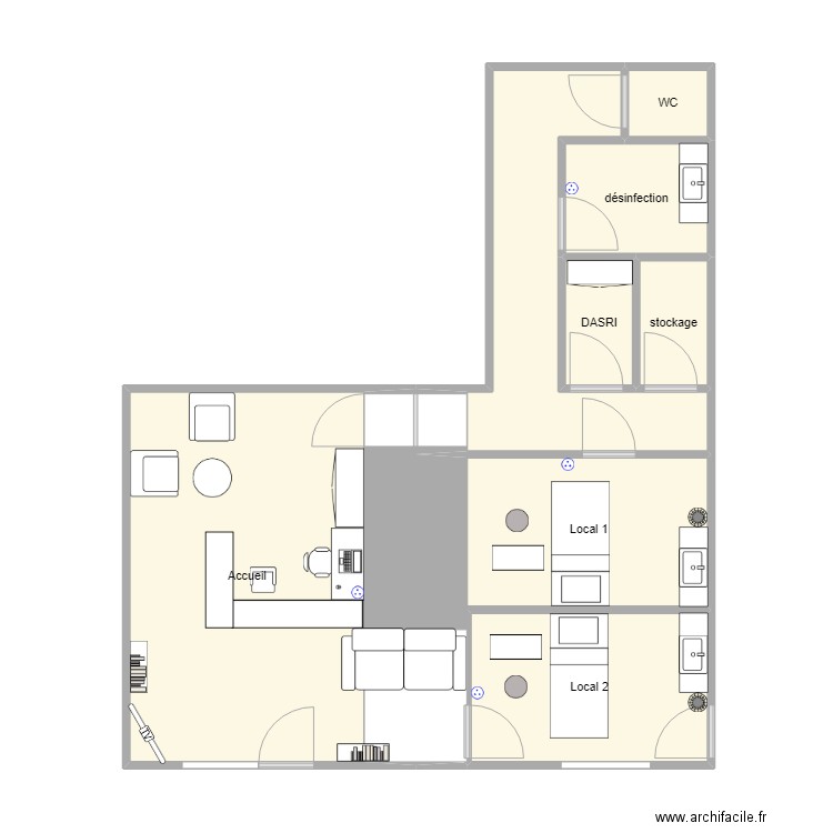 local nueil les aubiers 3. Plan de 0 pièce et 0 m2