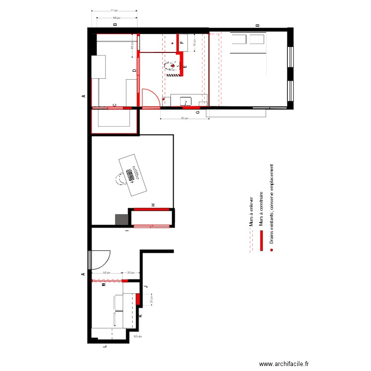 Gagnon PM Menuiserie. Plan de 0 pièce et 0 m2