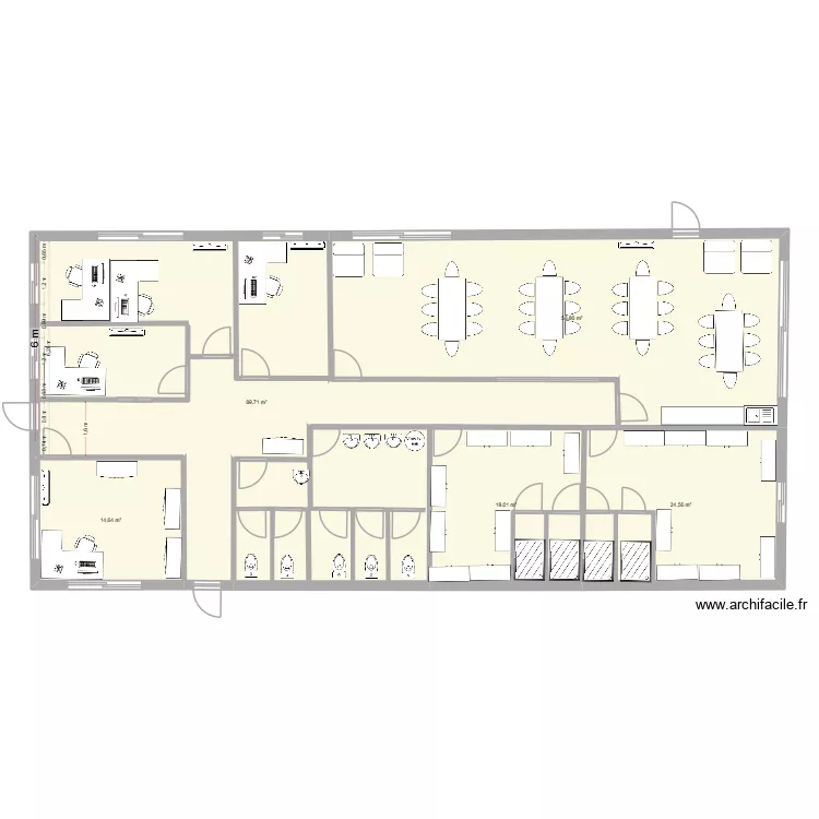 Plan Locaux sociaux v7. Plan de 5 et 207 m² Plan Locaux sociaux v7. Plan de 5 et 207 m²