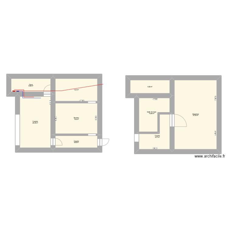 étage reseaux. Plan de 0 pièce et 0 m2