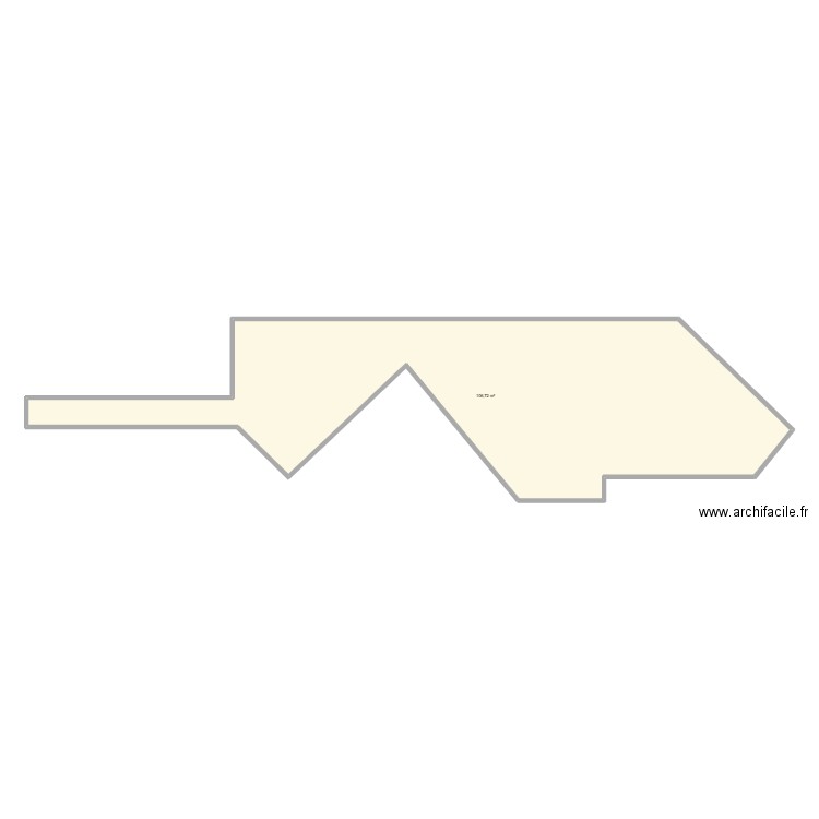 PERROUDON. Plan de 1 pièce et 107 m2