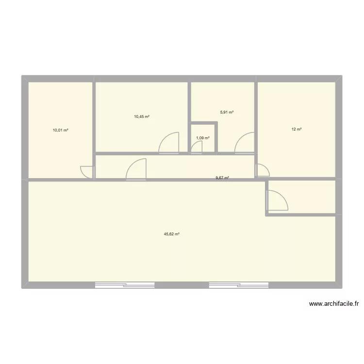 MAISON 1. Plan de 7 et 95 m² MAISON 1. Plan de 7 et 95 m²