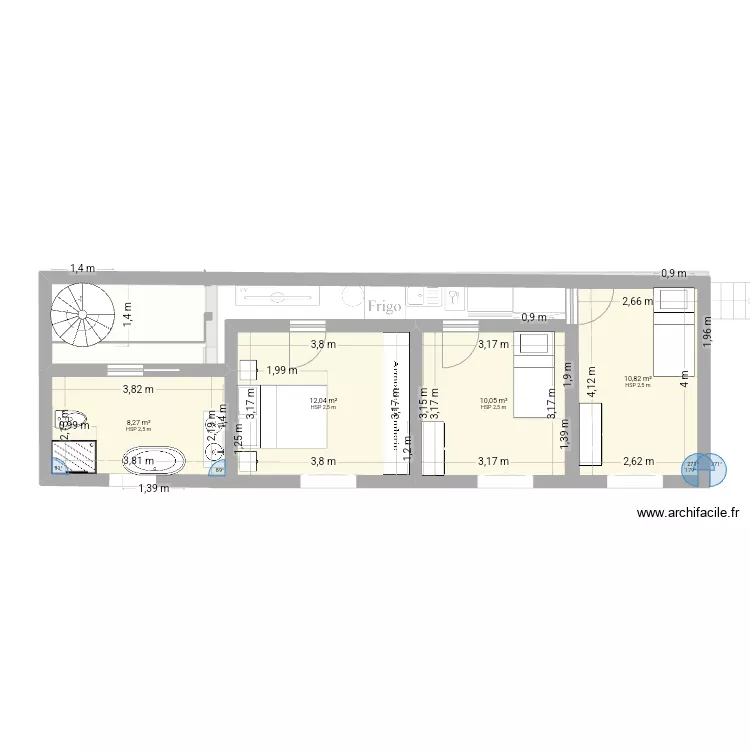 Agrandissement 2. Plan de 