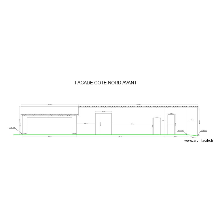 MAISON COTE NORD avant. Plan de 0 pièce et 0 m2