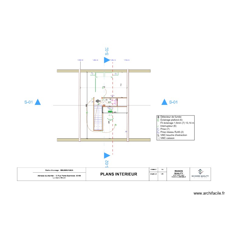 KADA R+1 ELEC. Plan de 0 pièce et 0 m2