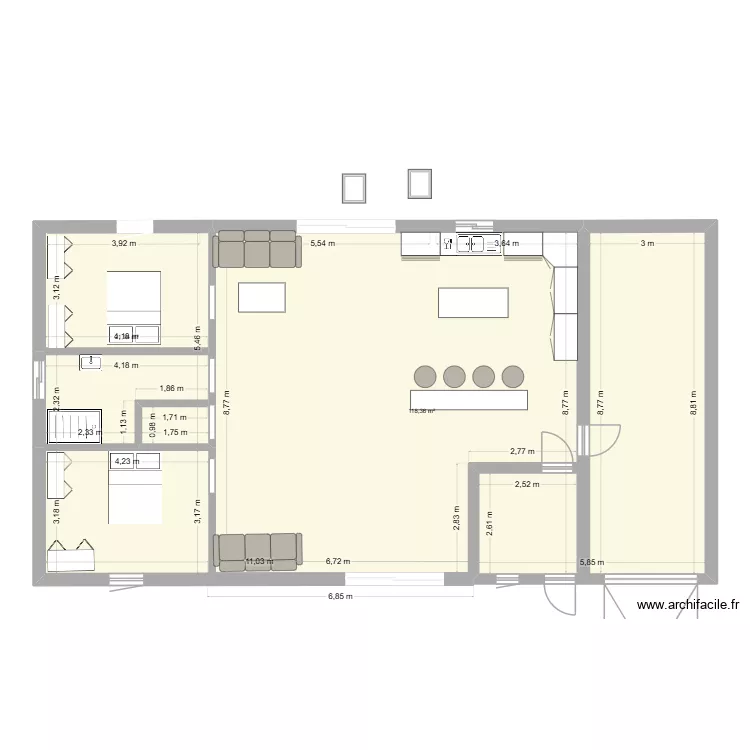 plan maison1. Plan de 2 et 140 m² plan maison1. Plan de 2 et 140 m²