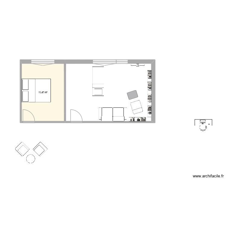 salon3. Plan de 0 pièce et 0 m2
