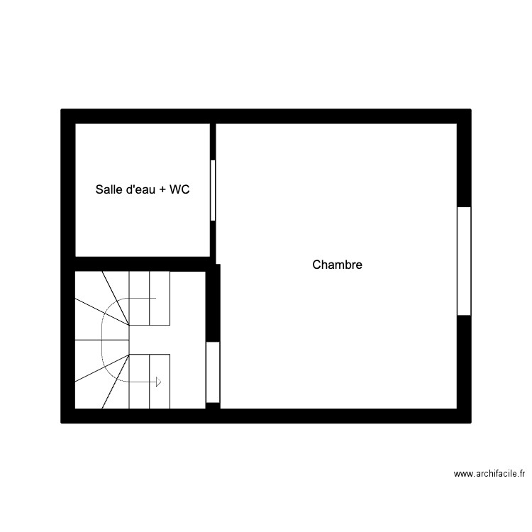 LAFOREST - MAison 2. Plan de 3 pièces et 23 m2