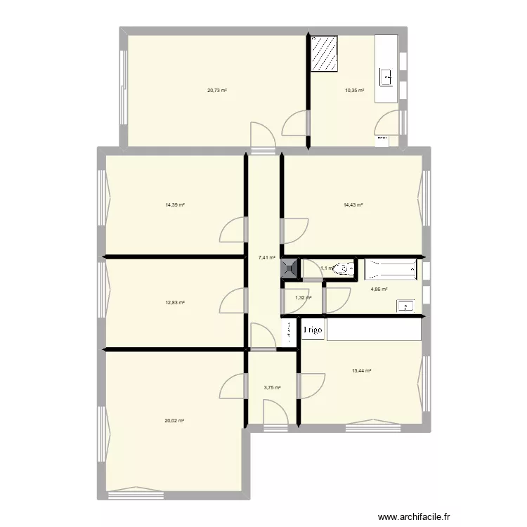 Maison Villetelle. Plan de 12 et 125 m² Maison Villetelle. Plan de 12 et 125 m²