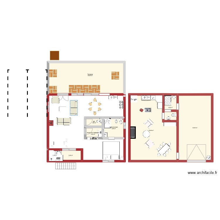 abegondo base actuelle2. Plan de 9 pièces et 134 m2