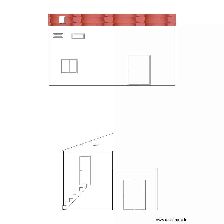 B1 Fa&ccedil;ade. Plan de 
