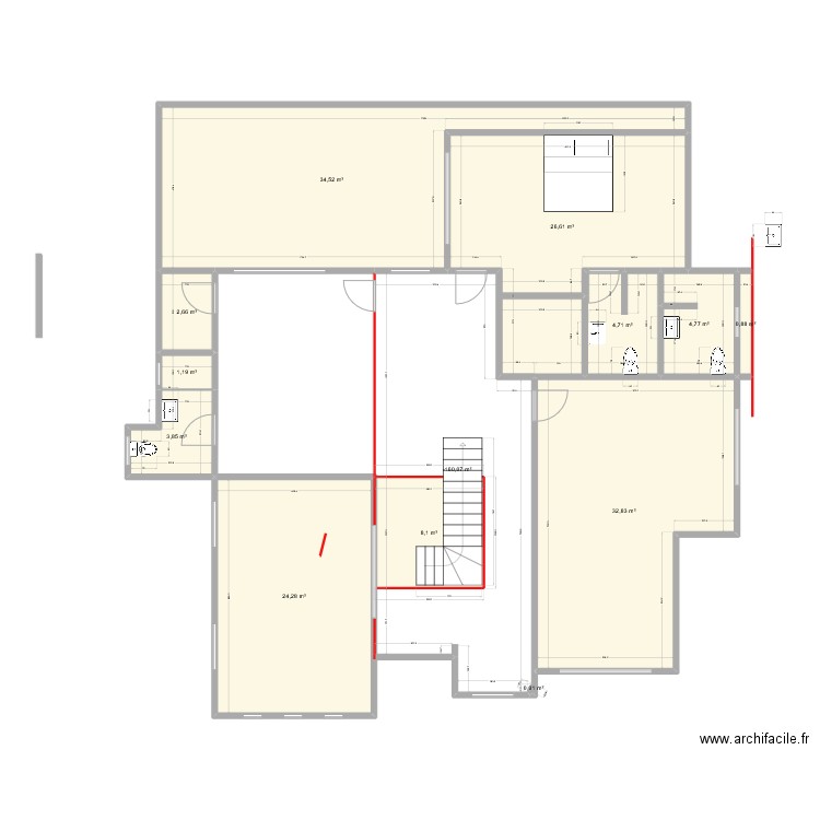 PLAM final 12. Plan de 13 pièces et 176 m2