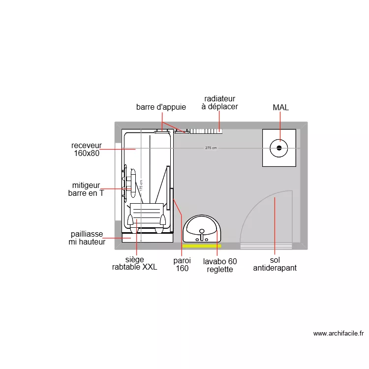 makarena. Plan de 1 et 5 m² makarena. Plan de 1 et 5 m²