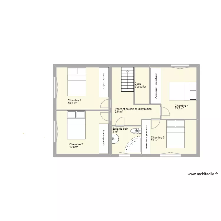 Ferte étage. Plan de 7 et 22 m² Ferte étage. Plan de 7 et 22 m²