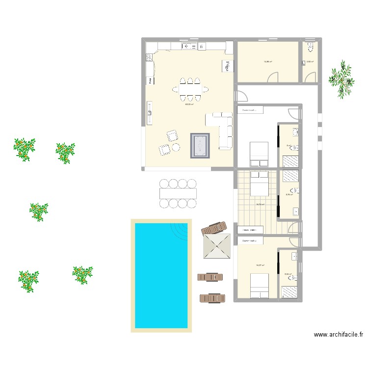 SANTA COMBA MODIFIER. Plan de 8 pièces et 133 m2