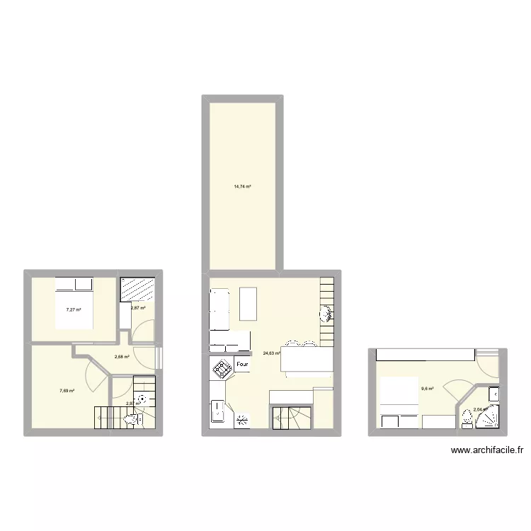 maison 2. Plan de 