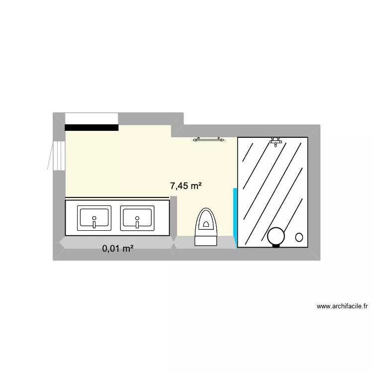 BATHROOM - CERES. Plan de 