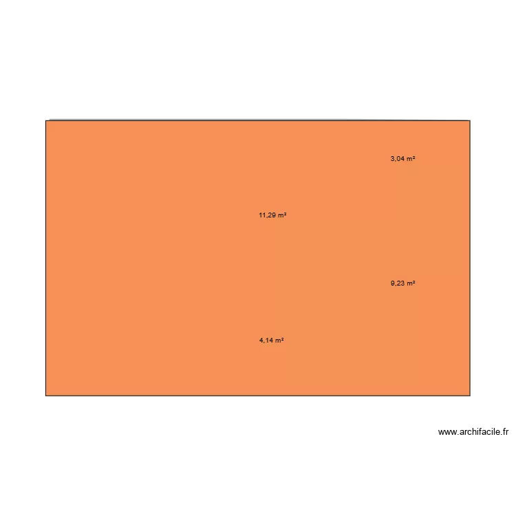 Annexe 1&egrave;re version. Plan de 4 pièces et 28 m²