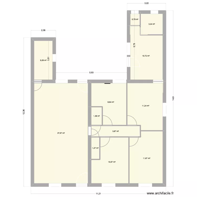 cogn12. Plan de 12  et 106 m²
