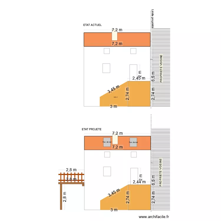 DP 5 - FACADE EST. Plan de 