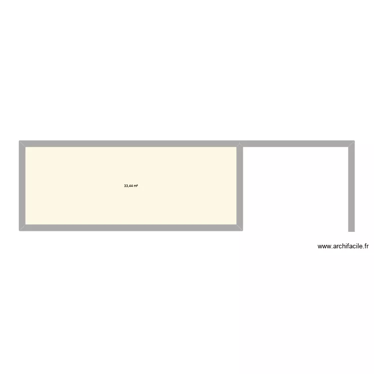 POOL HOUSE 1. Plan de 1  et 33 m²