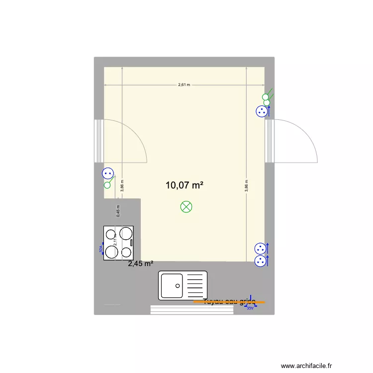 cuisine villers. Plan de 