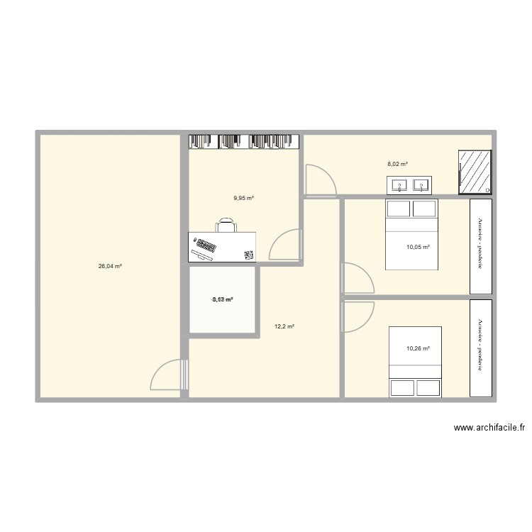 Plan La gresle 3. Plan de 12 pièces et 163 m2